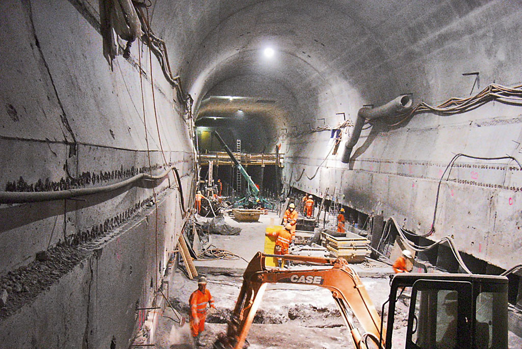 Medidas de rehabilitación durante la ejecución del túnel Chienberg, Sissach Medidas de rehabilitación durante la ejecución del túnel Chienberg, Sissach