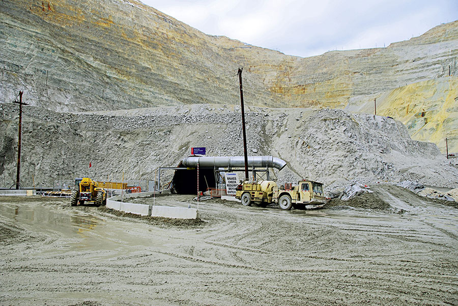 Mina de cobre Bingham Canyon, West Jordan: Expansión a la minería subterránea con productos de soporte de DSI Mina de cobre Bingham Canyon, West Jordan: Expansión a la minería subterránea con productos de soporte de DSI