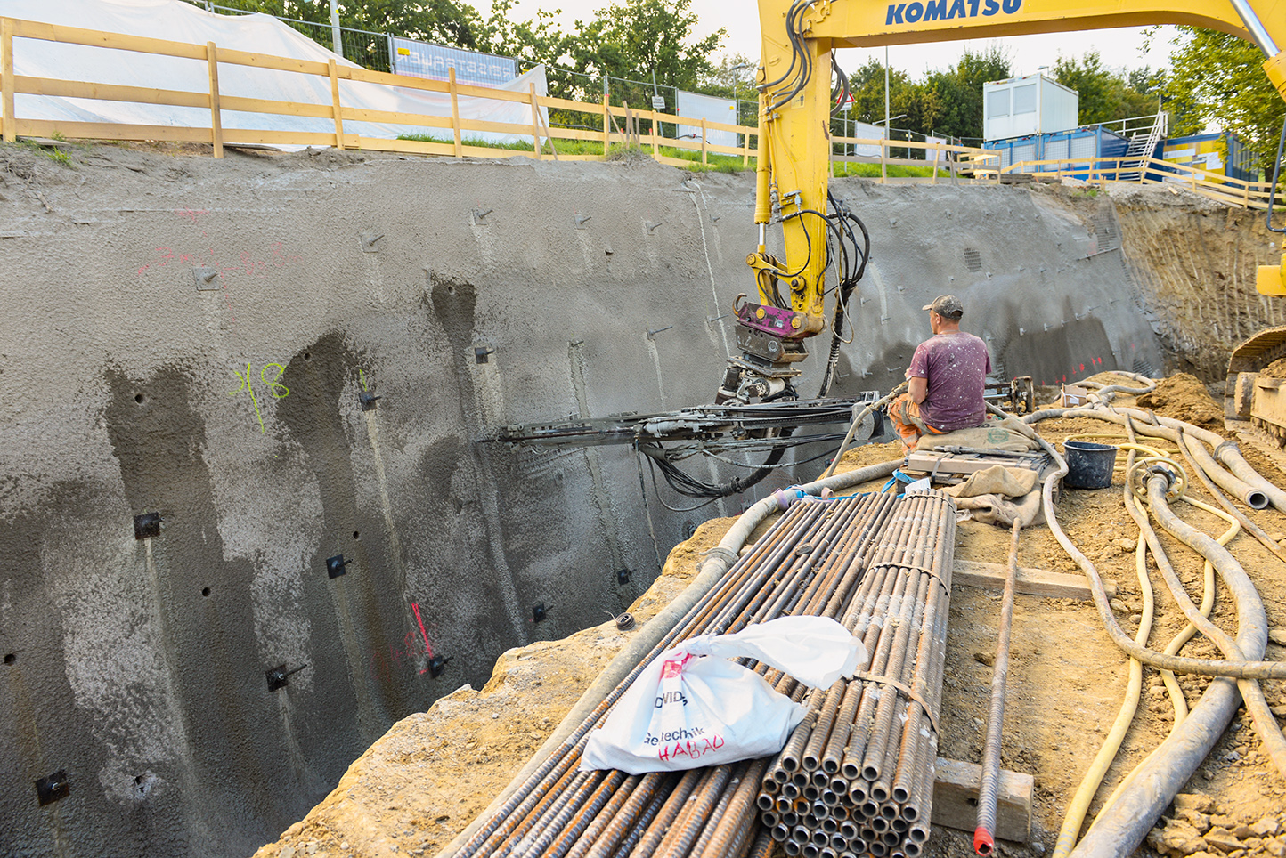 Der Wohnpark Hagen in Linz: DSI Hollow Bar System sichert Baugrube Der Wohnpark Hagen in Linz: DSI Hollow Bar System sichert Baugrube